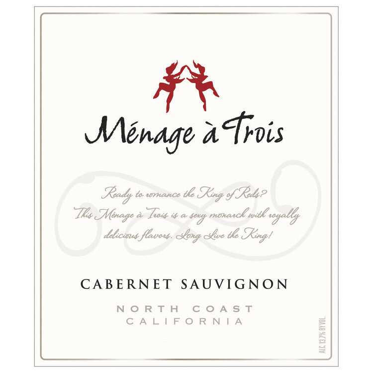 Menage A Trois Cabernet Sauvignon North Coast - 750ML - Front Label