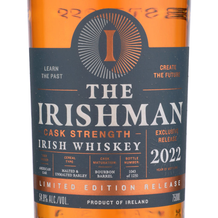The Irishman Blended Irish Whiskey Small Batch Cask Strength 109.8 - 750ML - Front Label