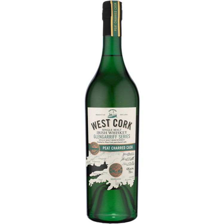 West Cork Single Malt Irish Whiskey Glengarriff Series Peat Charred Ca - 750ML - Front