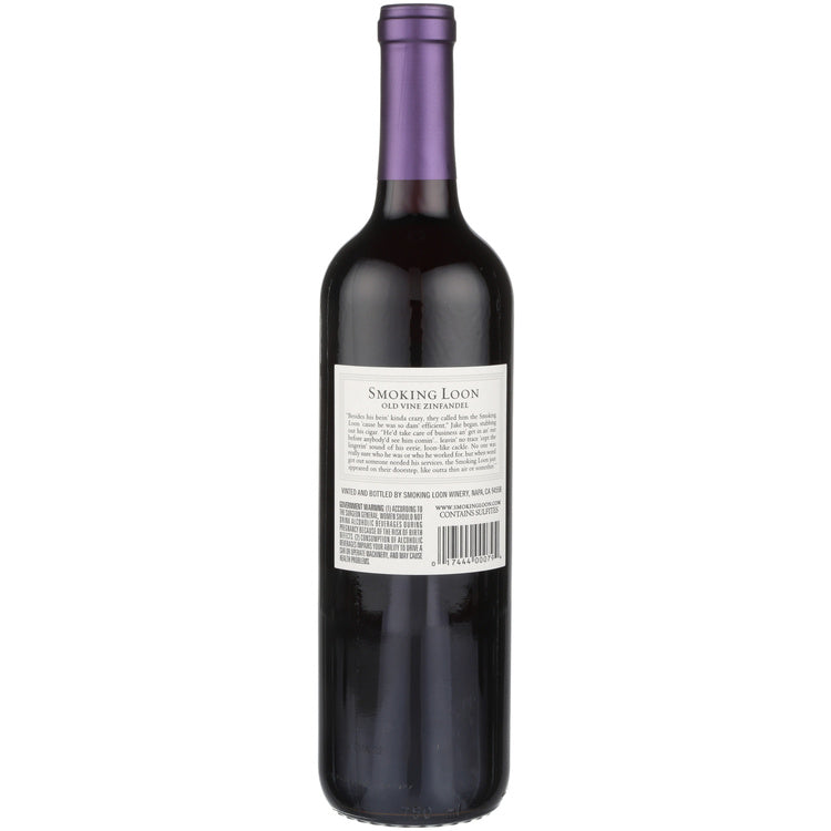 Smoking Loon Zinfandel California - 750ML - Back