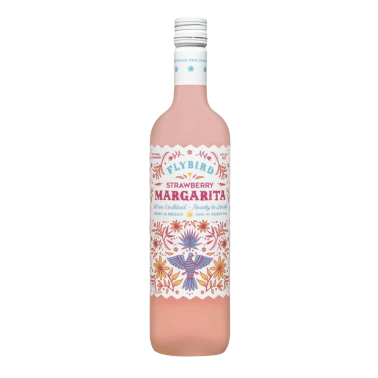 Flybird Strawberry Margarita Wine Based Cocktail - 187ML - Front