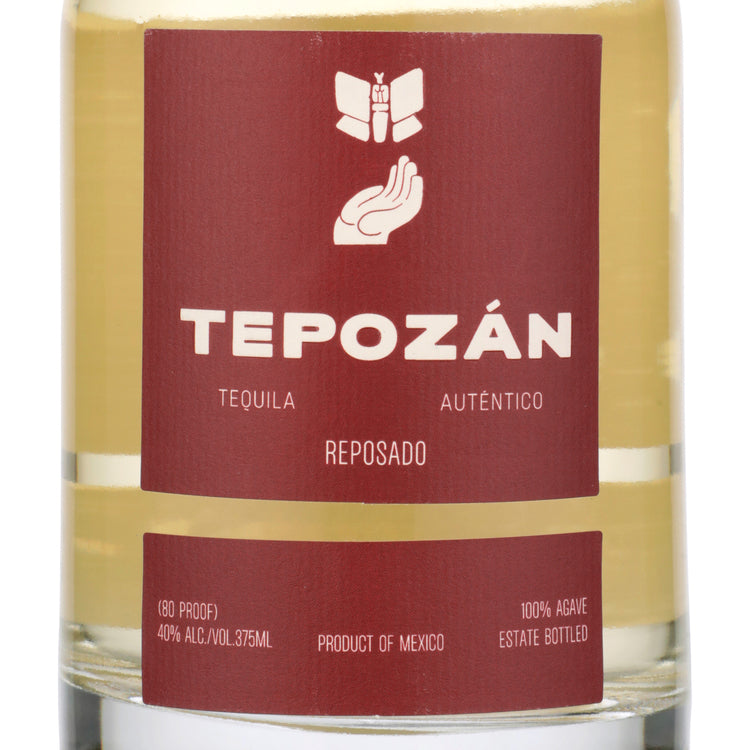 Tepozan Tequila Reposado 80 - 375ML - Front Label