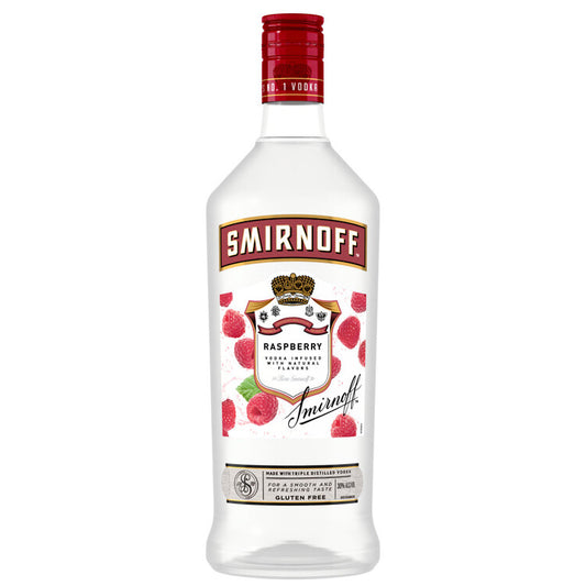 Smirnoff Vodka Raspberry Flavored 60 - 1.75L - Front