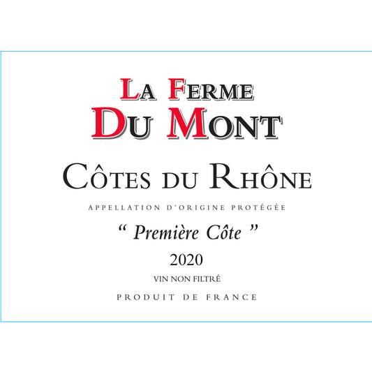 La Ferme Du Mont Cotes Du Rhone Rouge Premiere Cote 2021 - 750ML