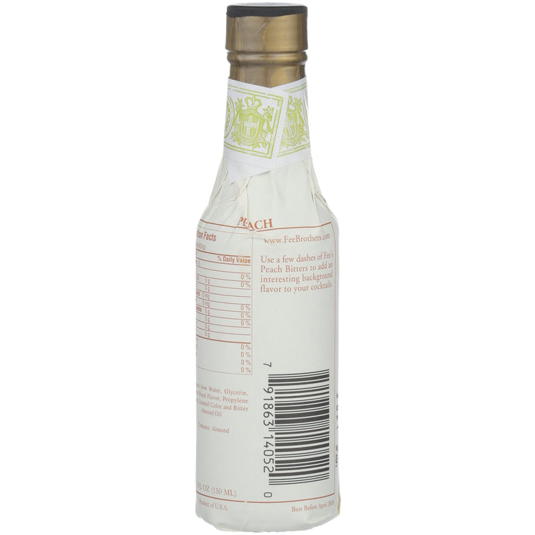 Fee Brothers Bitters Peach - 5 Z - Back