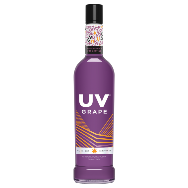 Uv Grape Flavored Vodka 60 - 750ML - Front