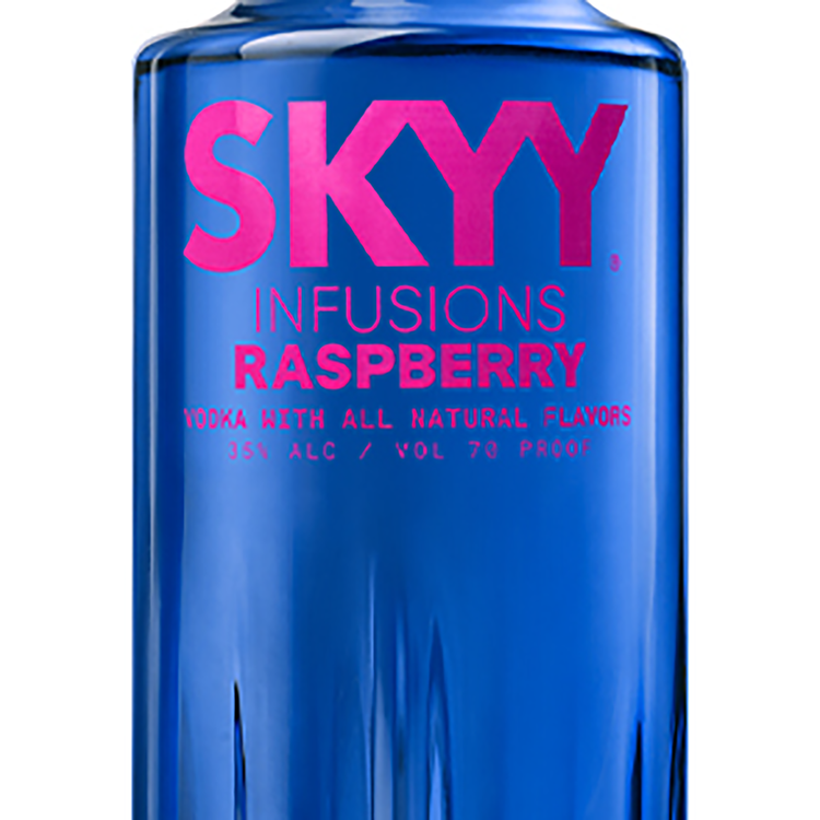 Skyy Raspberry Flavored Vodka Infusions 70 - 1.0L - Front Label