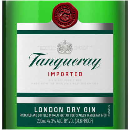 Tanqueray London Dry Gin 94.6 - 200ML - Front Label