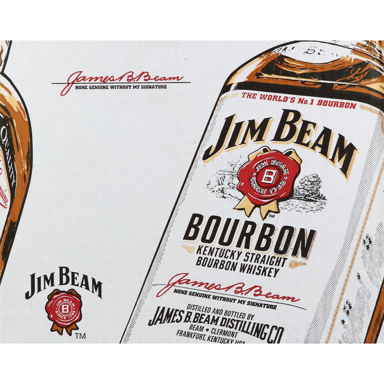 Jim Beam Straight Bourbon White Label 80 - 1.0L - Front Label