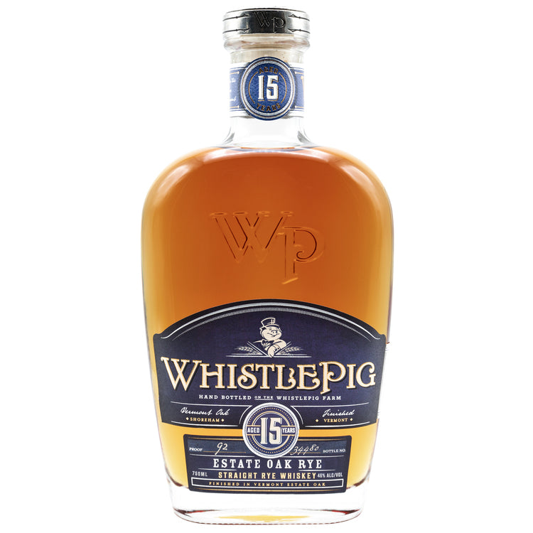 Whistlepig Straight Rye Whiskey Finished In Vermont Estate Oak 15 Yr 9 - 750ML