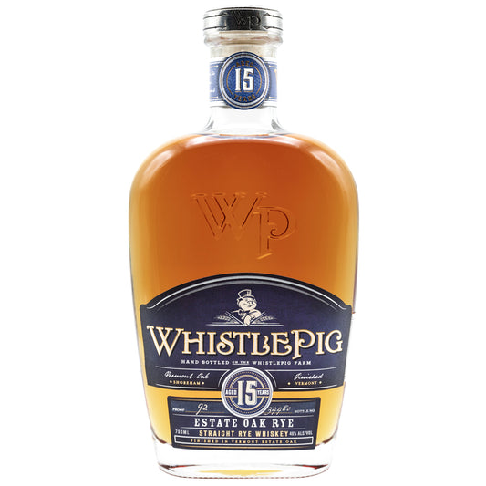 Whistlepig Straight Rye Whiskey Finished In Vermont Estate Oak 15 Yr 9 - 750ML