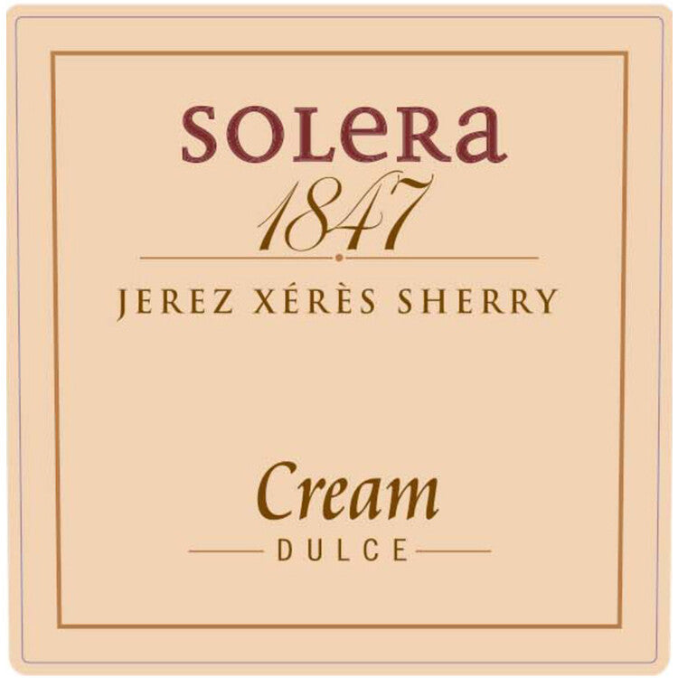 Gonzalez Byass Sherry Solera 1847 Cream - 375ML - Front Label