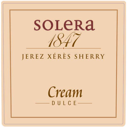 Gonzalez Byass Sherry Solera 1847 Cream - 375ML - Front Label