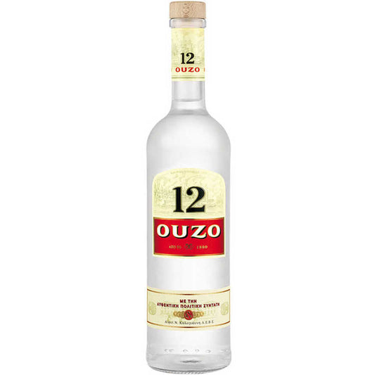 Ouzo 12 Ouzo 80 - 750ML - Front