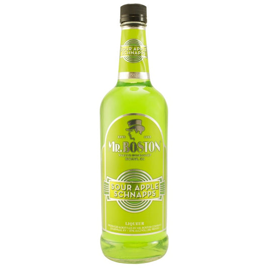 Mr. Boston Sour Apple Schnapps 30 - 750ML