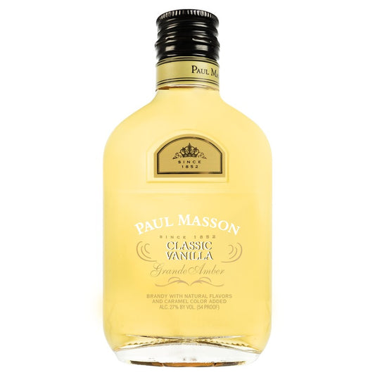 Paul Masson Vanilla Flavored Brandy Grande Amber Classic 54 - 200ML - Front