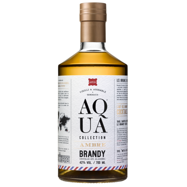 Aqua Collection Brandy Ambre 84 - 750ML - Front