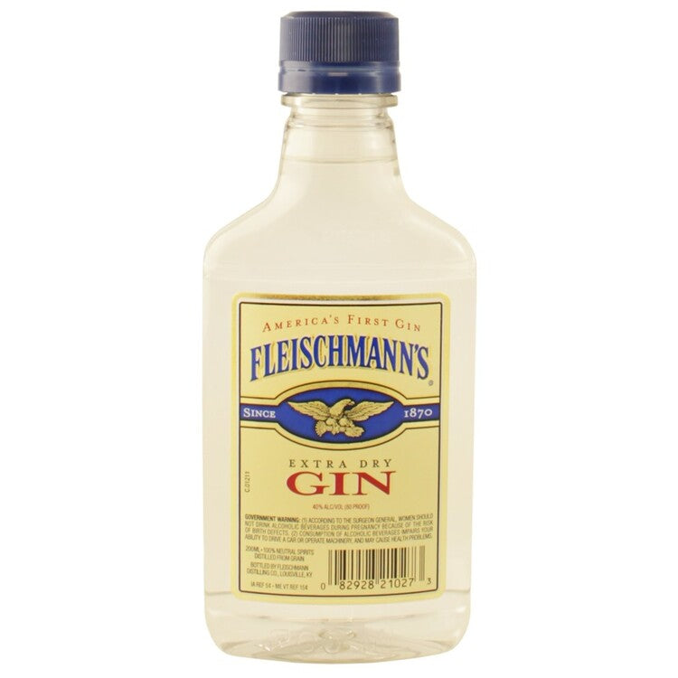 Fleischmann's Extra Dry Gin 80 - 200ML - Back
