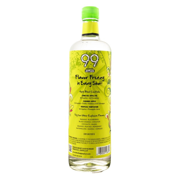 99 Brand Apple Schnapps 99 - 750ML - Back