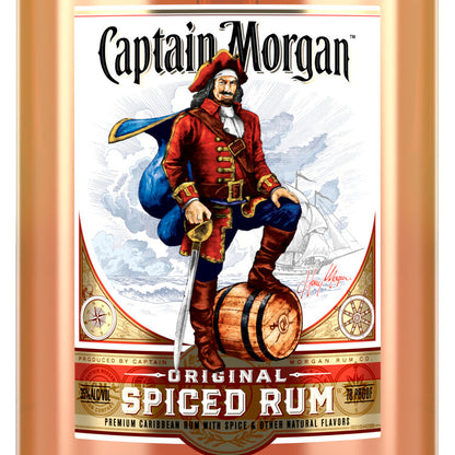 Captain Morgan Spiced Rum Original Real Madagascar Vanilla 70 - 1.75L