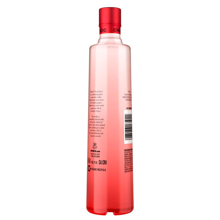 Ciroc Red Berry Flavored Vodka 70 - 375ML - Back