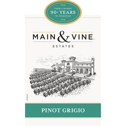 Beringer Main & Vine Pinot Grigio California - 750ML - Front Label