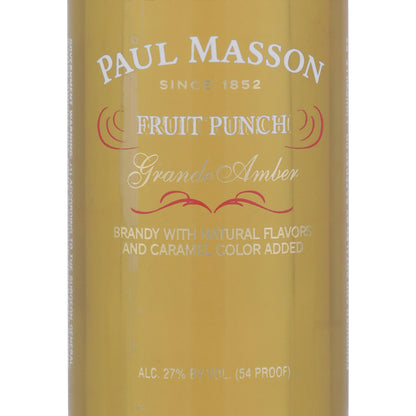 Paul Masson Fruit Punch Flavored Brandy Grande Amber 54 - 50ML - Front Label