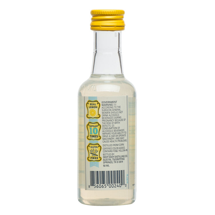 Deep Eddy Lemon Flavored Vodka 70 - 50ML - Back