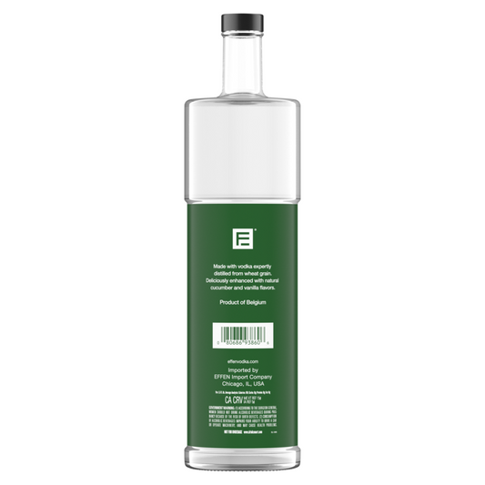 Effen Cucumber Flavored Vodka 75 - 1.0L - Back