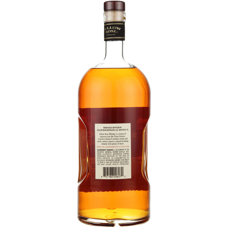Yellow Rose Distilling Premium American Whiskey 80 - 1.75L - Back