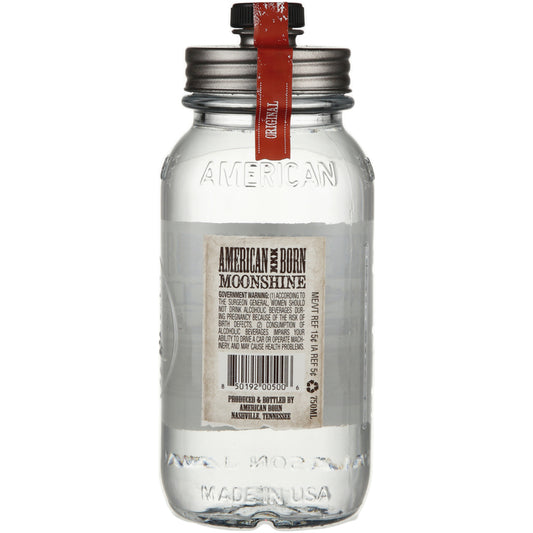 American Born Moonshine White Lightning Original 103 - 750ML - Back
