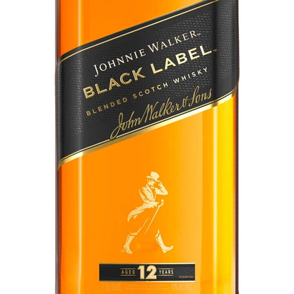 Johnnie Walker Blended Scotch Black Label 12 Yr 80 - 1.75L - Front Label
