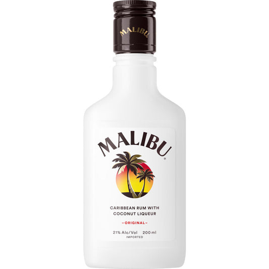 Malibu Coconut Flavored Rum Original 42 - 200ML - Front