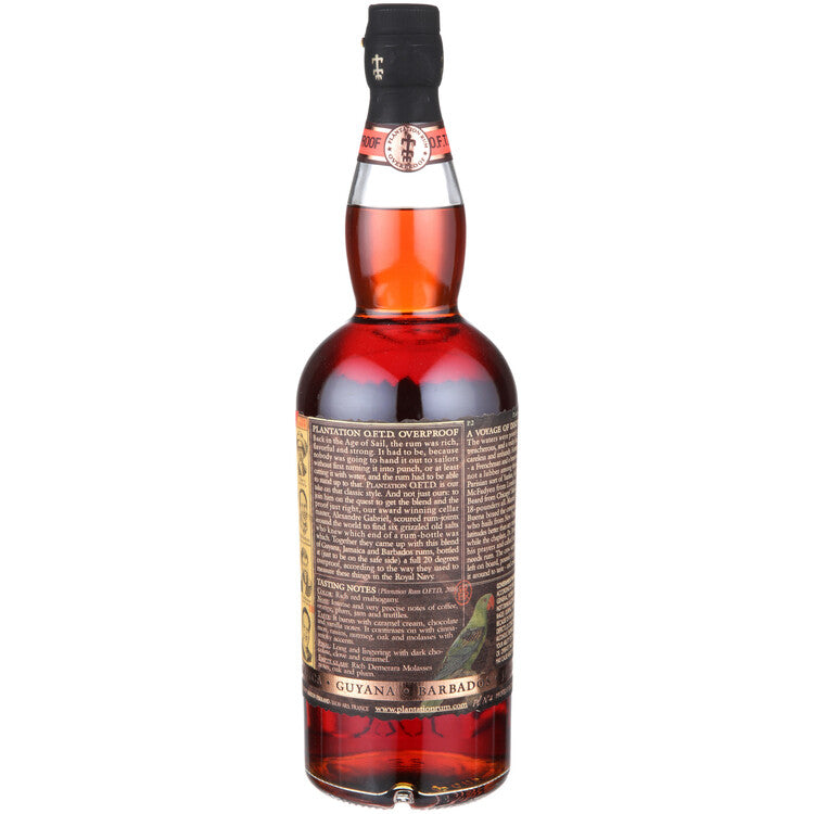 Planteray Overproof Rum Oftd Old Fashioned Traditional Dark 138 - 1.0L - Back
