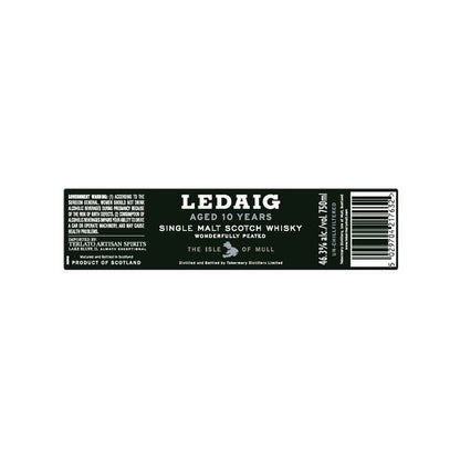 Ledaig Single Malt Scotch 10 Yr 92.6 - 750ML - Front Label