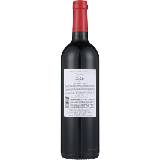 Pauillac De Fonbadet Pauillac 2020 - 750ML - Back