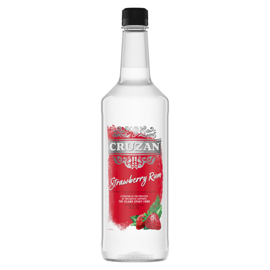 Cruzan Strawberry Flavored Rum 42 - 1.0L - Front