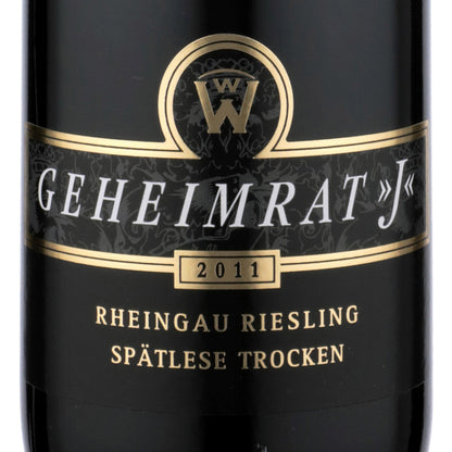 Weinguter Wegeler Trocken Geheimrat J Rheingau 2011 - 750ML
