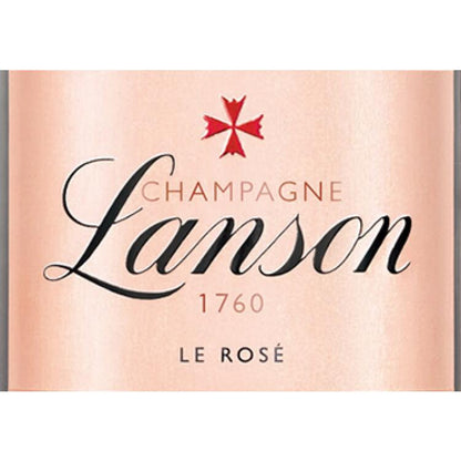 Lanson Champagne Brut Rose Le Rose 4 Yr - 750ML - Front Label