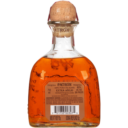 Patron Tequila Extra Anejo 80 - 750ML - Back