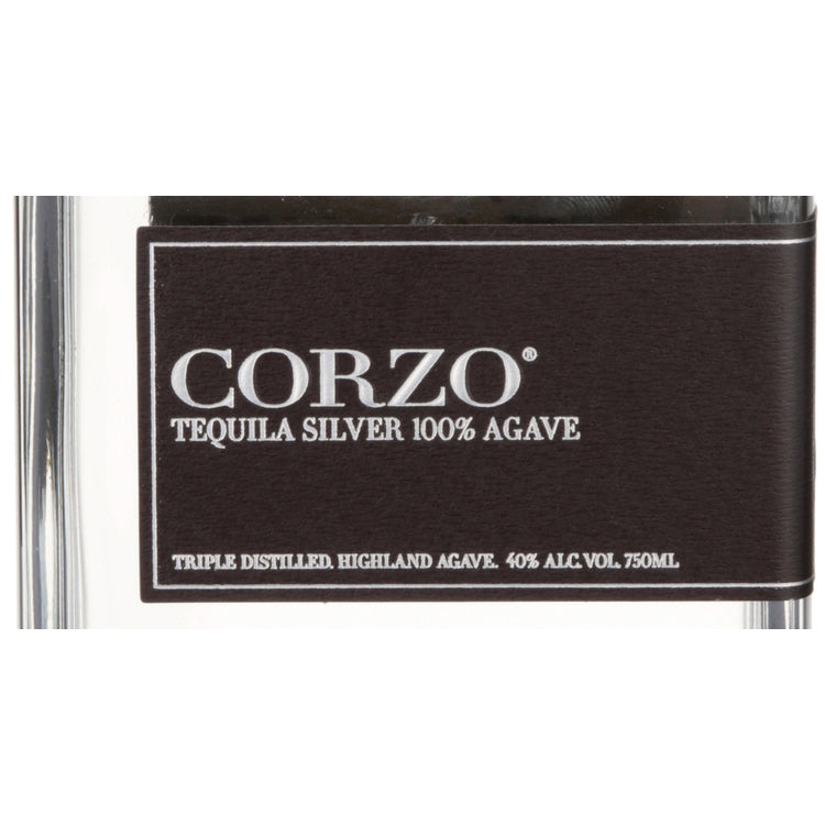 Corzo Tequila Silver 80 - 750ML - Front Label