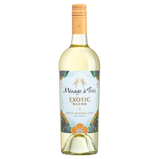 Menage A Trois White Wine Exotic Blend California - 750ML - Front
