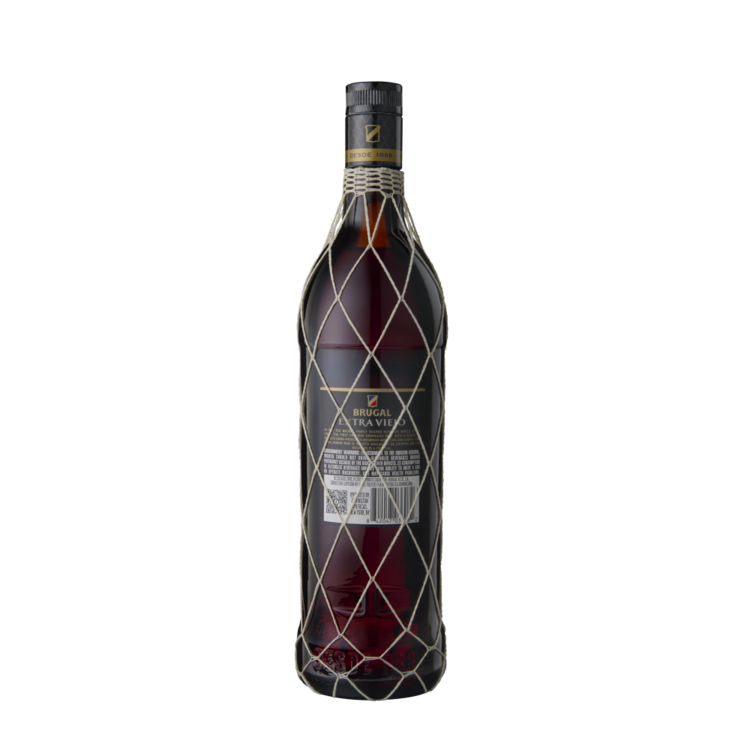 Brugal Aged Rum Extra Viejo 80 - 1.0L - Back