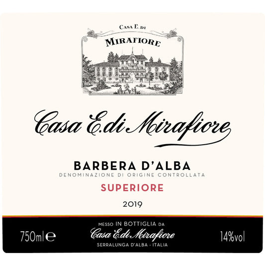 Casa E. De Mirafiore Barbera D'Alba Superiore 2016 - 750ML - Front