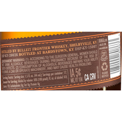 Bulleit Straight Bourbon Bottled In Bond Frontier Whiskey 100 - 750ML