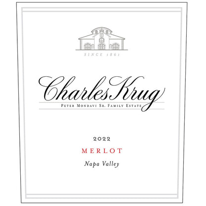 Charles Krug Merlot Napa Valley 2022 - 750ML