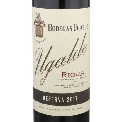 Bodegas Ugalde Rioja Reserva 2017 - 750ML - Front Label