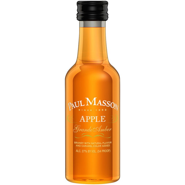 Paul Masson Apple Flavored Brandy Grande Amber 54 - 50ML - Front