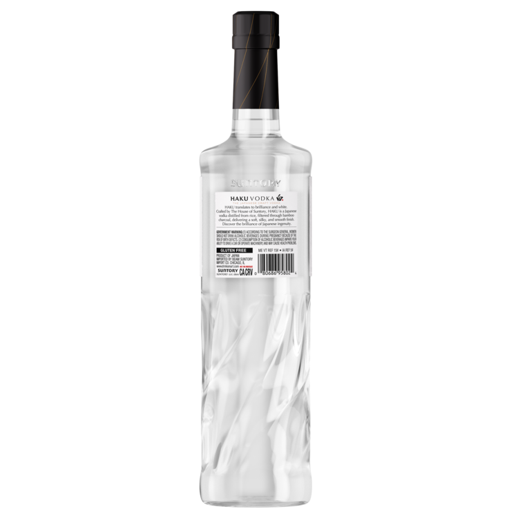 Suntory Vodka Haku 80 - 750ML - Back