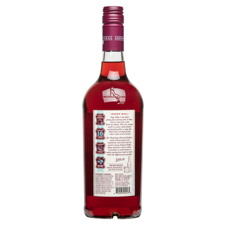 Deep Eddy Cranberry Flavored Vodka 70 - 750ML - Back